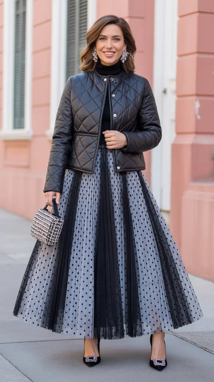 Polka Dot Grace skirt outfits for women 2026