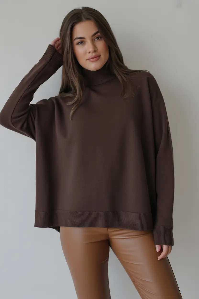 Stylish Sweater Outfits 2026 Rich Browns, Modern Ease