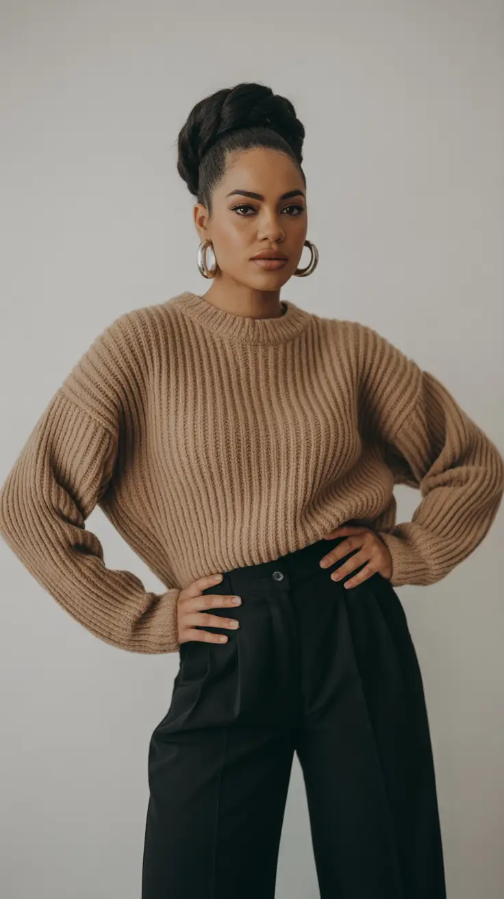 Stylish Sweater Outfits 2026 Quiet Elegance in Camel