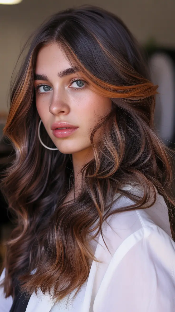 The best hair color 2026 – Toffee Ribbon Brunette with Face-Framing Warmth H2