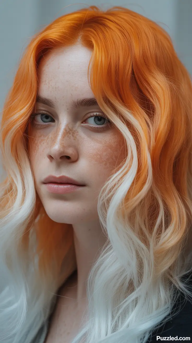 The best hair color 2026 – Tangerine Creamsicle Melt with Vanilla Ends H2
