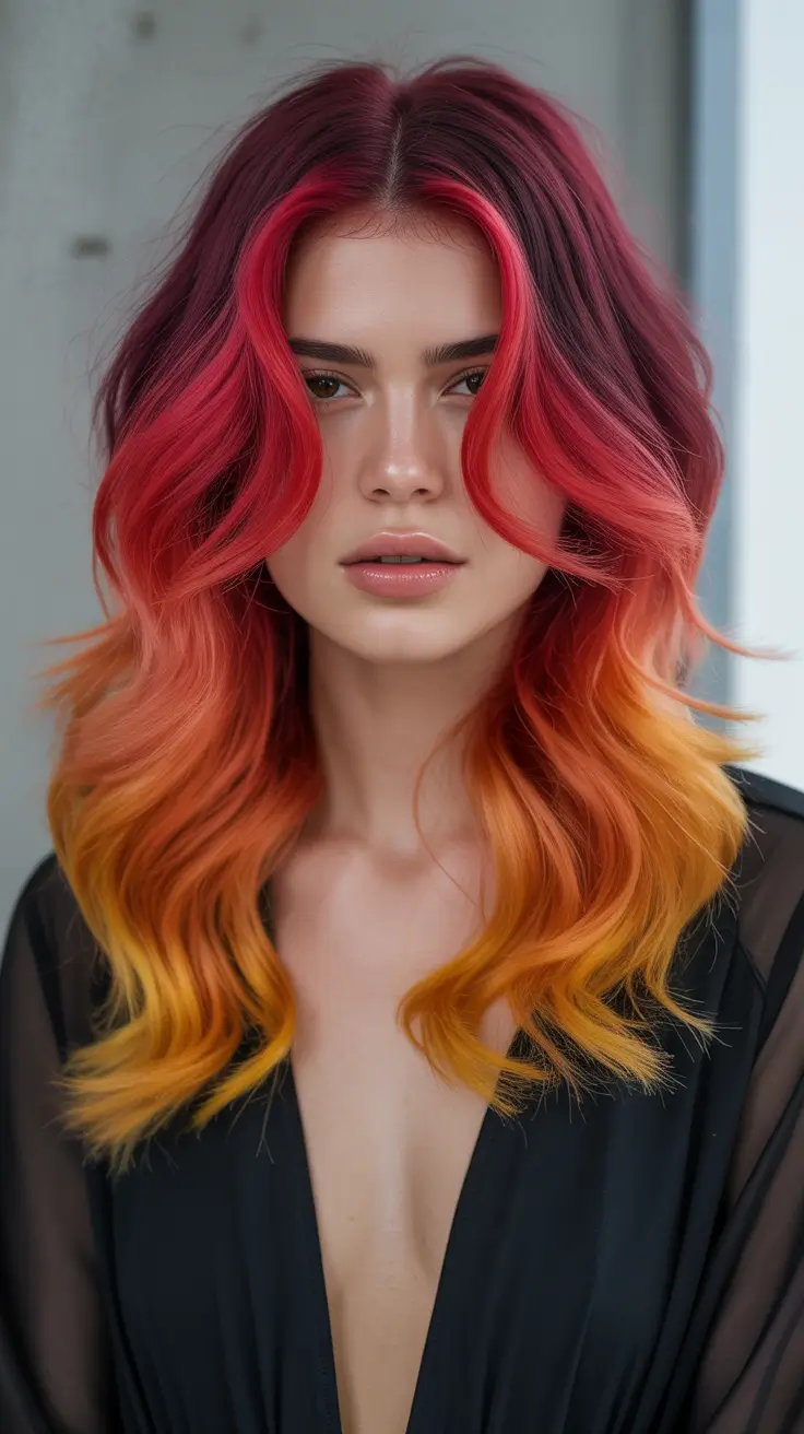 The best hair color 2026 – Sunset Melt in Fiery Reds and Golden Copper H2