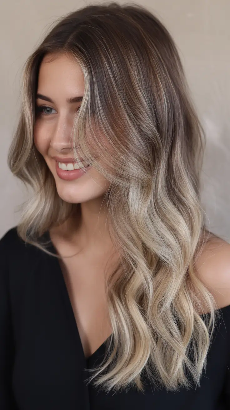 Warm brunette hair color 2026 - Cool-Toned Brunette Melt With Light Ends