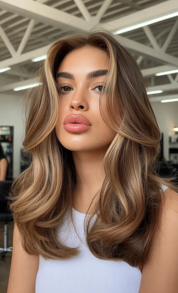 Warm brunette hair color 2026 - Soft Chocolate Brunette With Full Body Layers