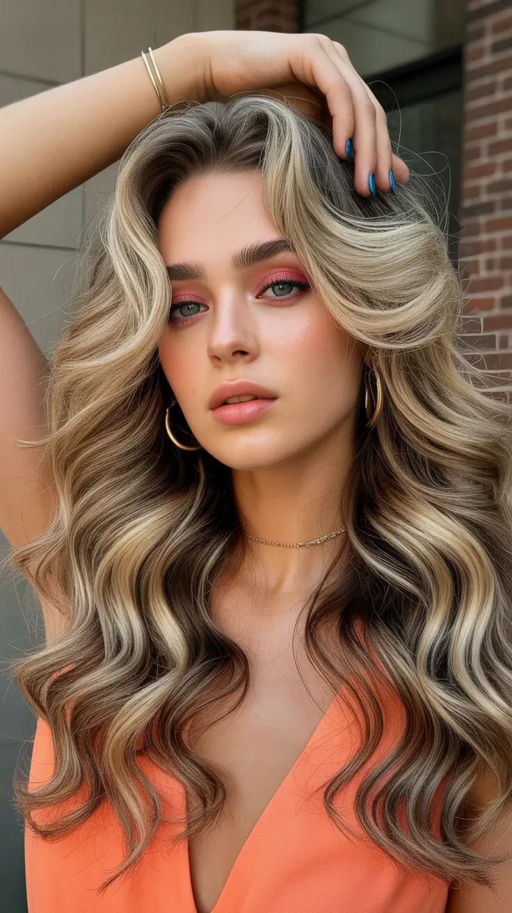 Warm brunette hair color 2026 - Bombshell Money-Piece Brunette With Golden Volume