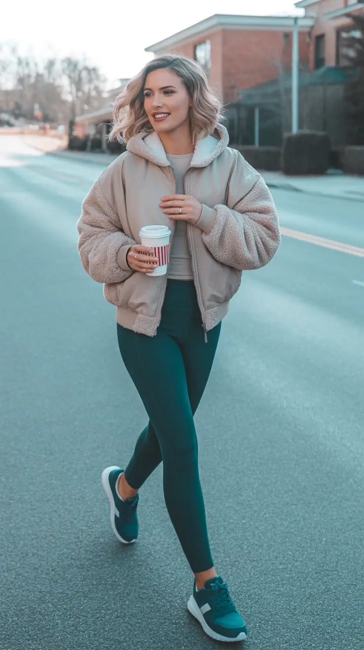 Workout outfit ideas for women 2026 neutral-winter-walks