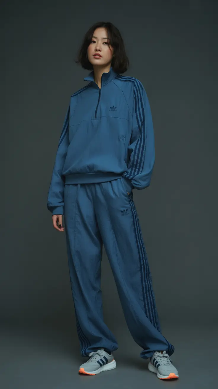 Workout outfit ideas for women 2026 blue-retro