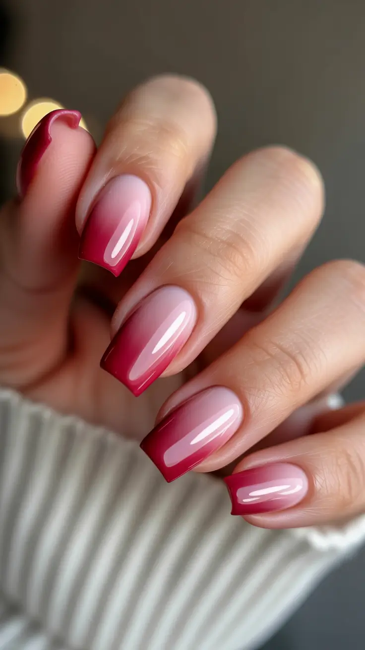 acrylic nail designs 2026 Red French Acrylics