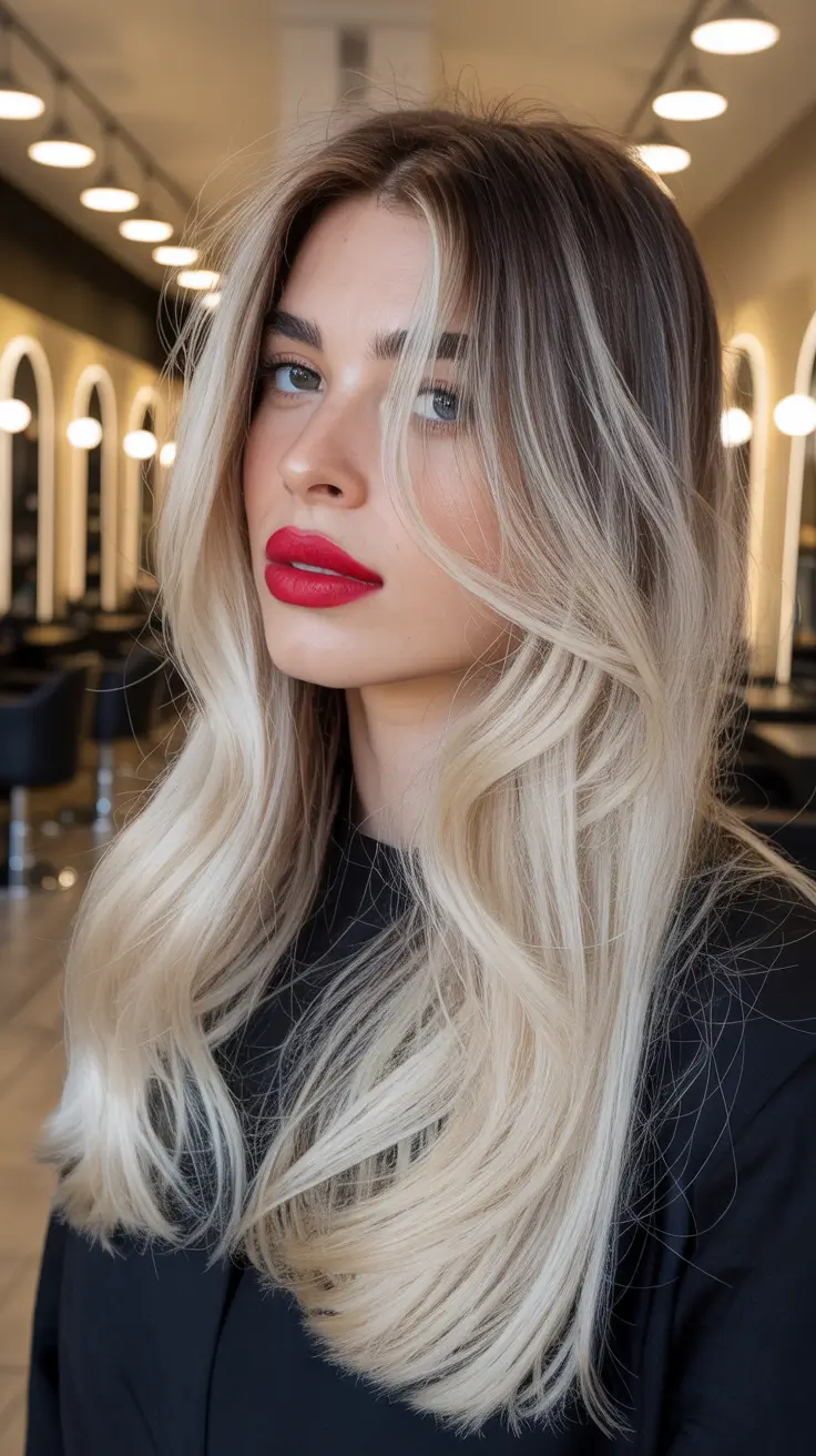 balayage hair ideas 2026 Soft Blonde Balayage with Face-Framing Layers