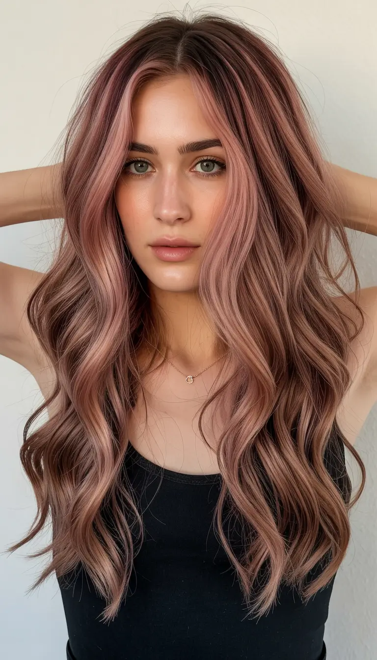 balayage hair ideas 2026 Rose Latte Balayage