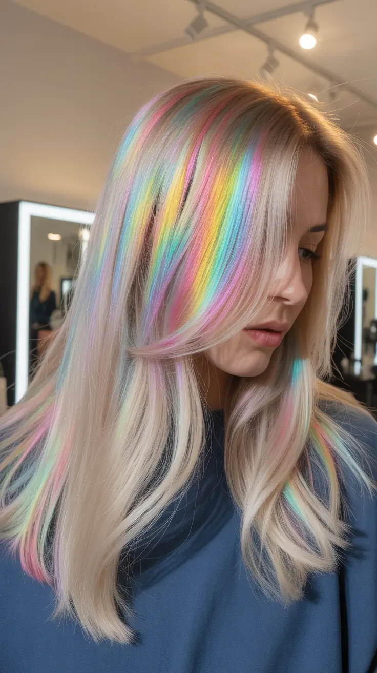 balayage hair ideas 2026 Pastel Rainbow Balayage
