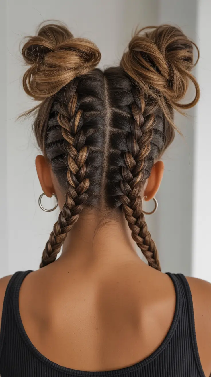 Best cute hairstyles 2026 Braided Buns
