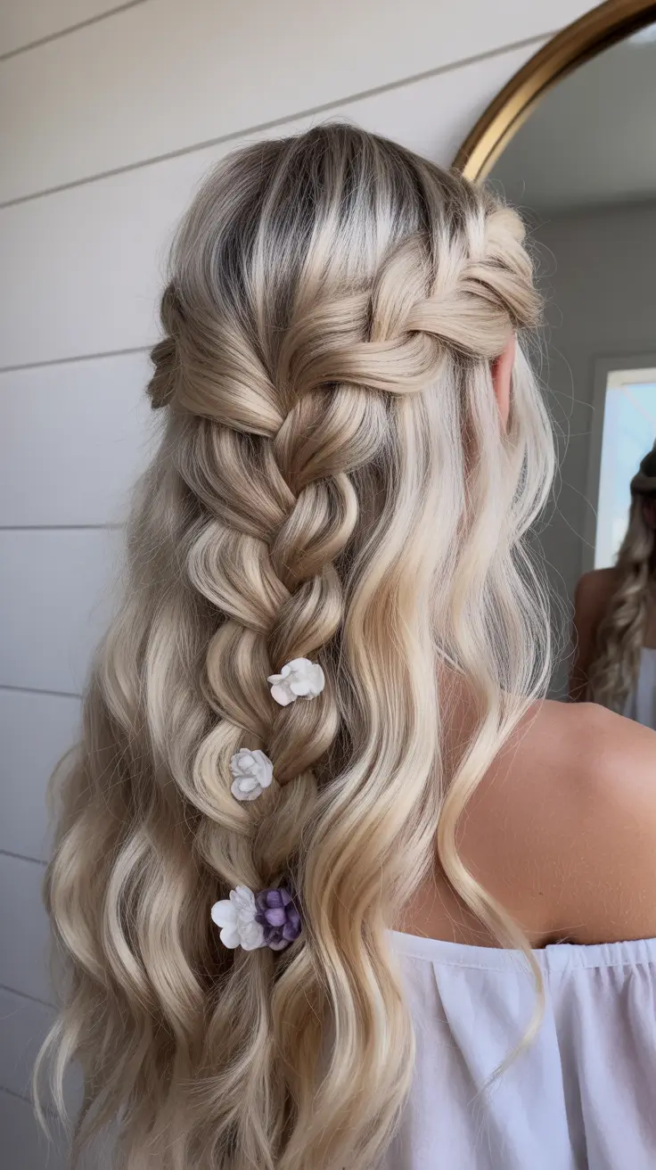Best cute hairstyles 2026 Half Up Braided Hair