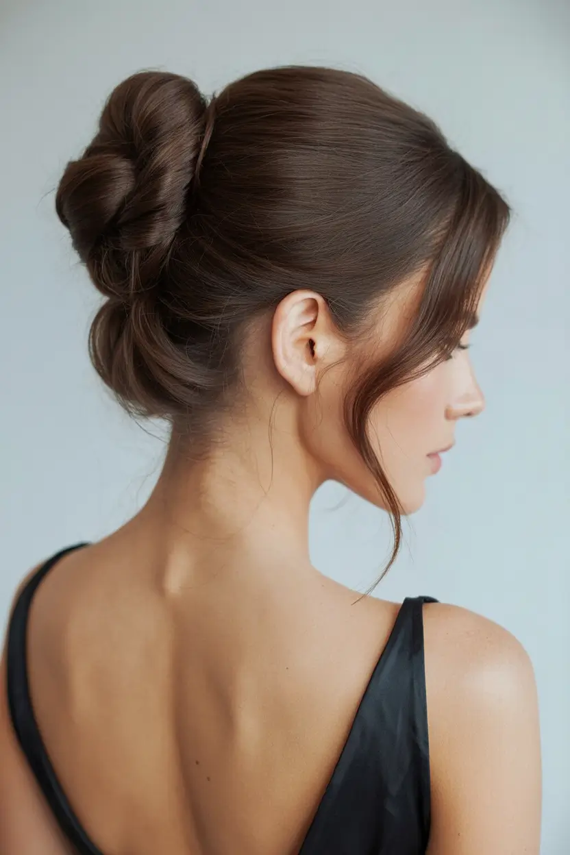 Best cute hairstyles 2026 Classic Low Bun With Waves