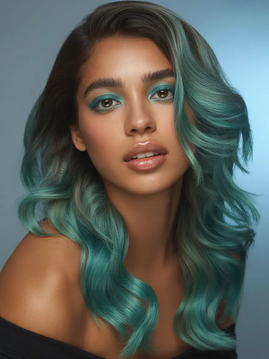 hair color for dark skin tone Ombre Bob