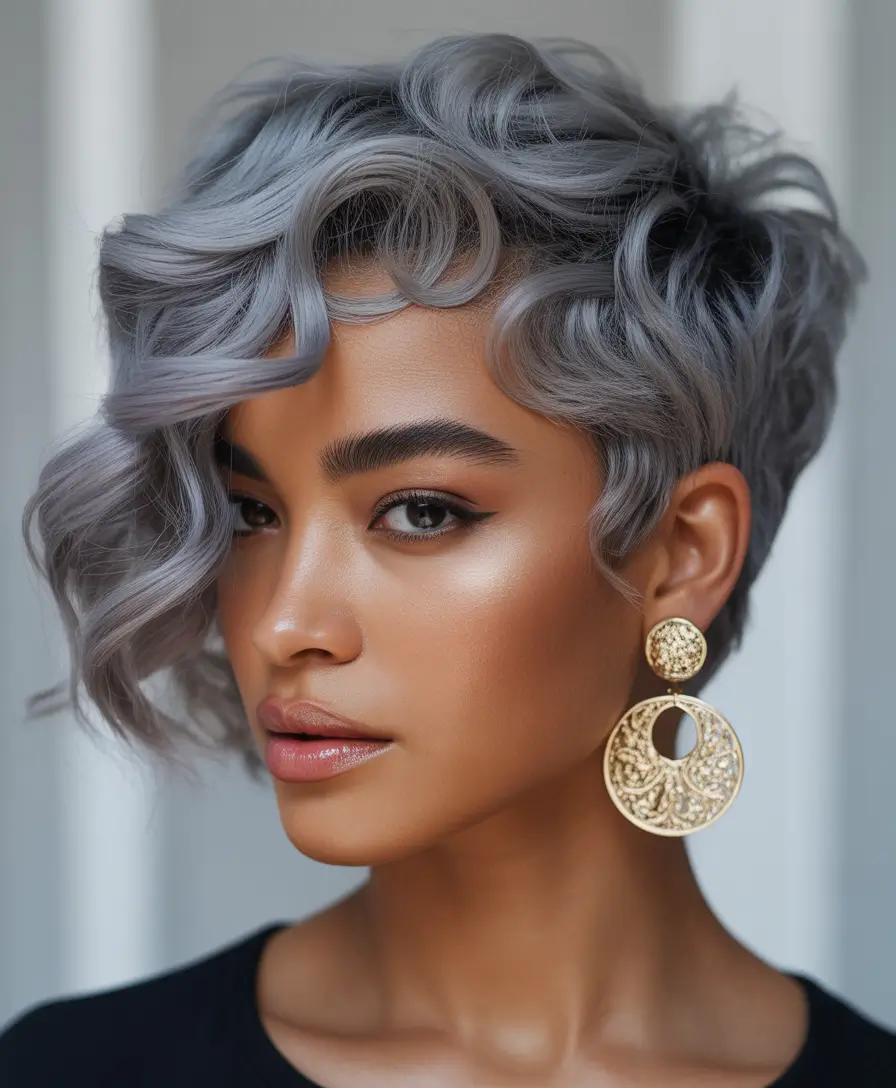 hair color for dark skin tone Golden Bronze Waves