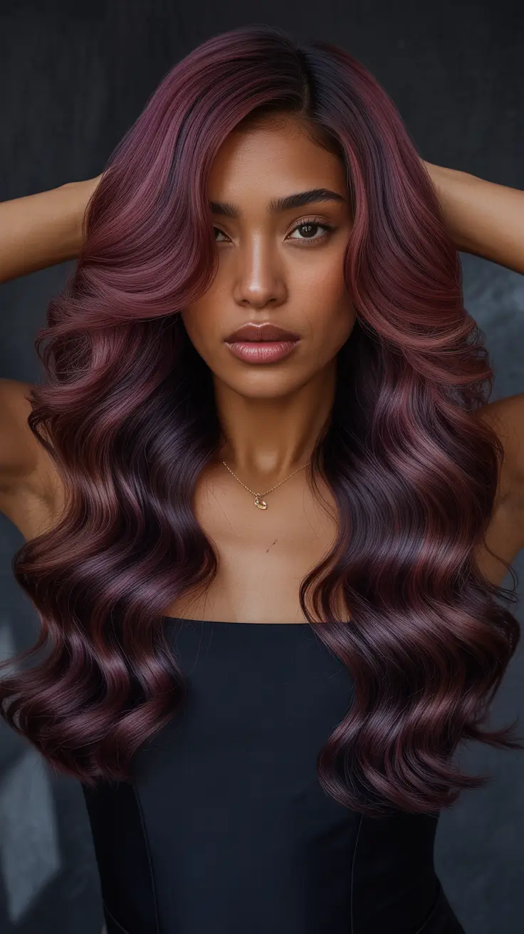 hair color for dark skin tone Mulberry Waves
