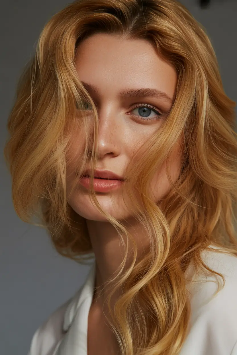 Best hair color for light skin 2026 Golden Honey Soft Waves
