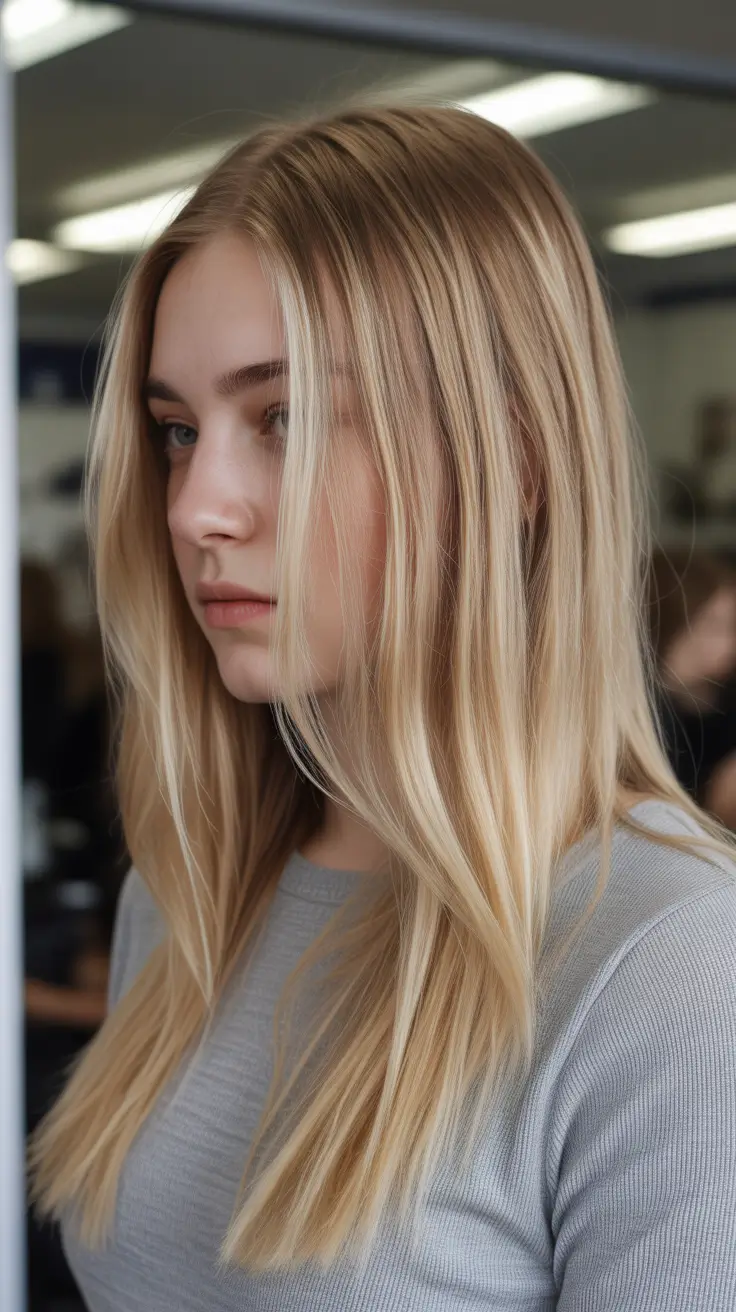 Best hair color for light skin 2026 Soft Beige Blonde With Straight-Layered Finish