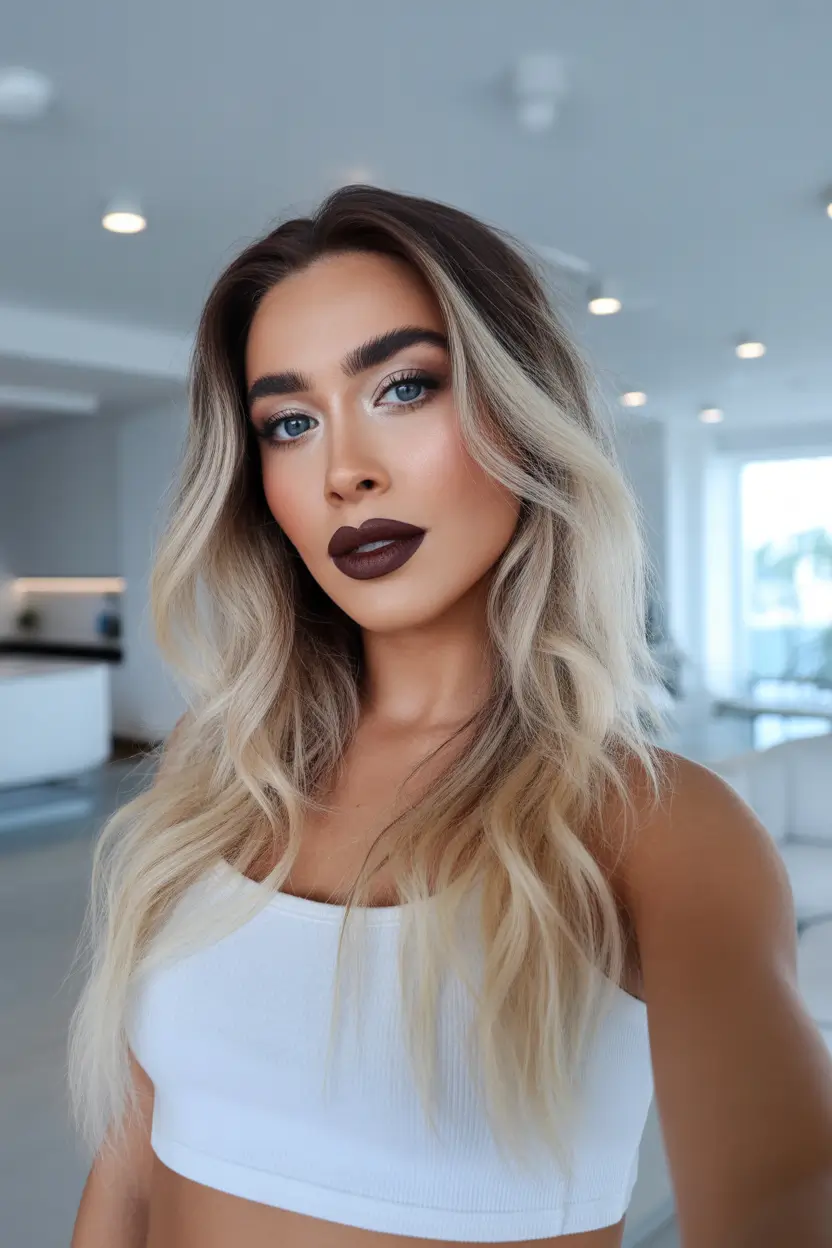 Best hair color for light skin 2026 Bronzed Blonde With Beachy Volume