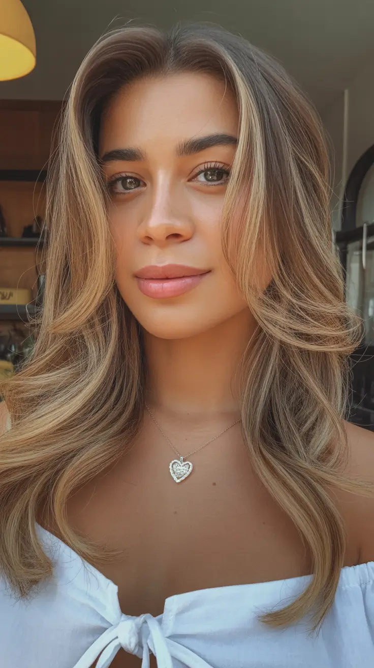 hair color for tan skin tone Golden Seamless Waves