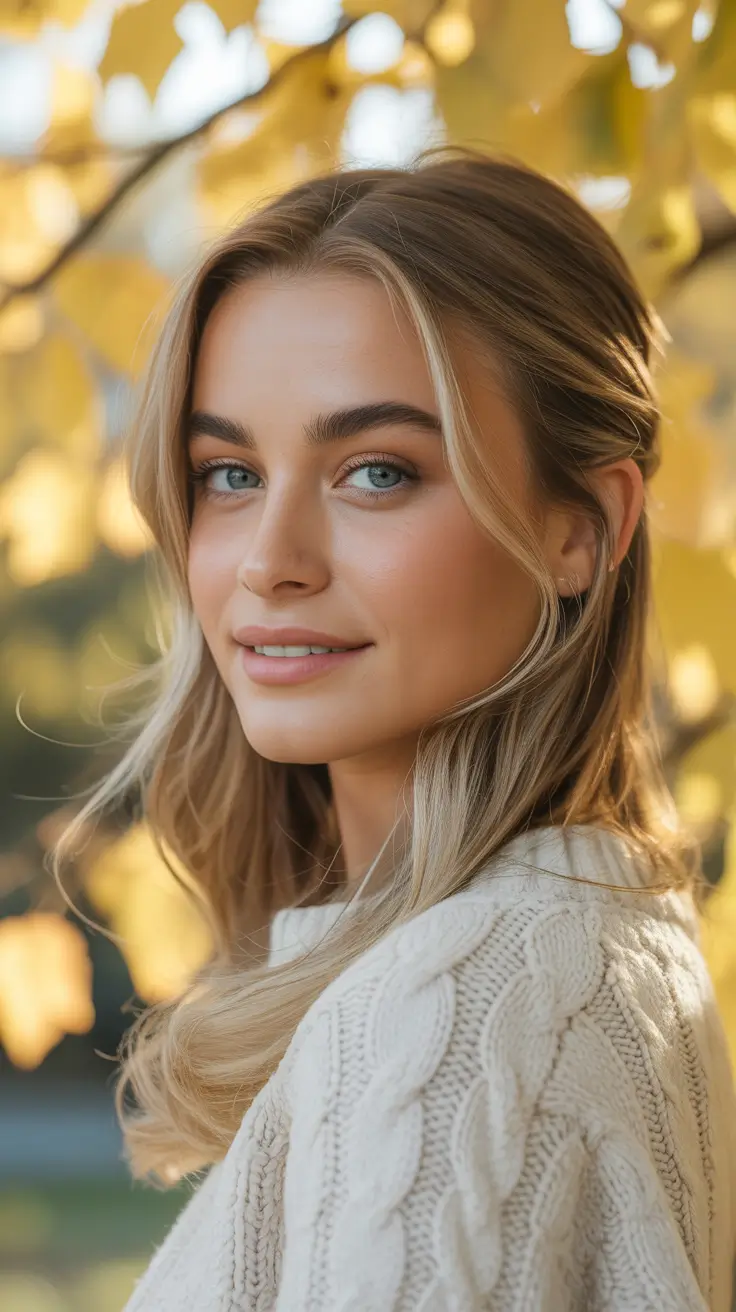 Best hair color for warm skin tone 2026 Soft Honey Beige Waves