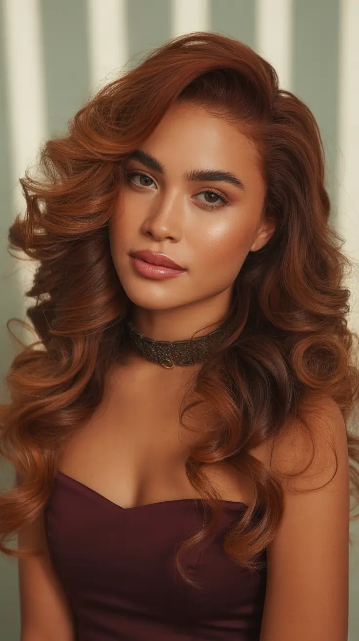 Best hair color for warm skin tone 2026 Cinnamon Caramel Curls