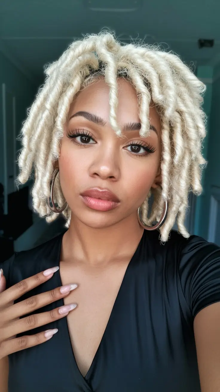 Best locs hairstyles 2026 Platinum Coiled Faux Locs With Soft Texture