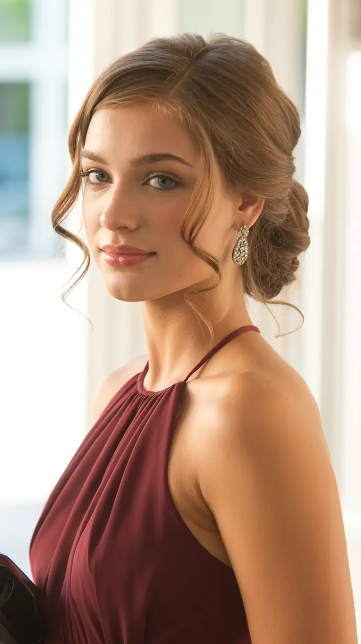 Best medium length hairstyles 2026 – Romantic Low Bun