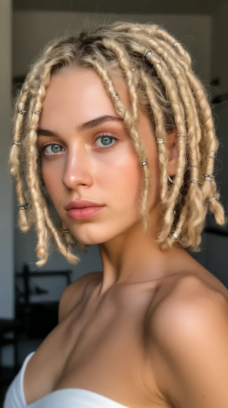 Best medium length hairstyles 2026 – Mini Loc-Inspired Twists