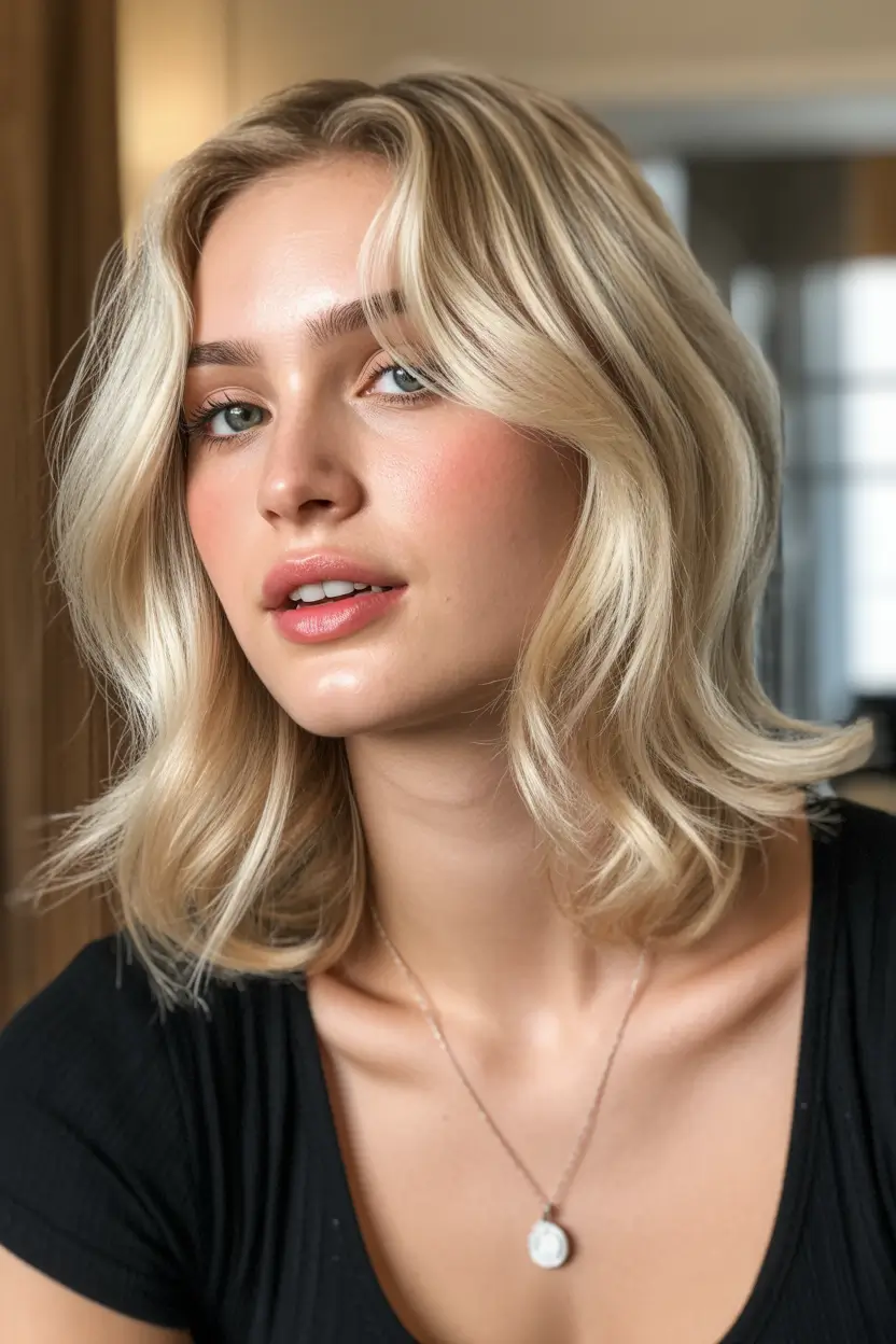 Best medium length hairstyles 2026 – Classic Blonde Layers