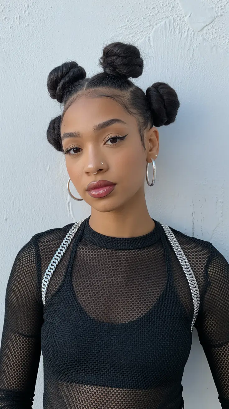 Best quick hairstyles 2026 Defined Bantu Knots With Modern Edging