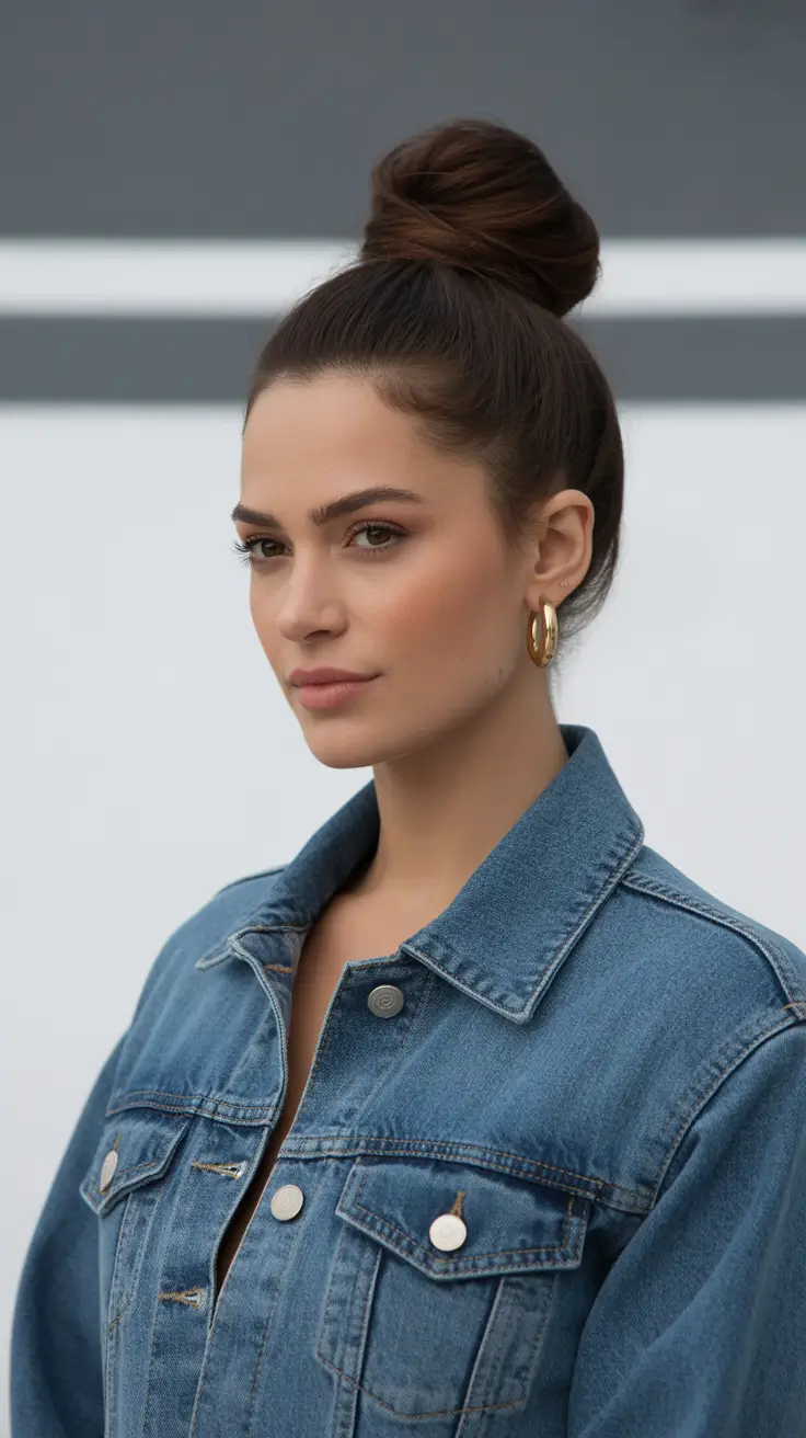 Best quick hairstyles 2026 Clean High Topknot With Street-Style Polish