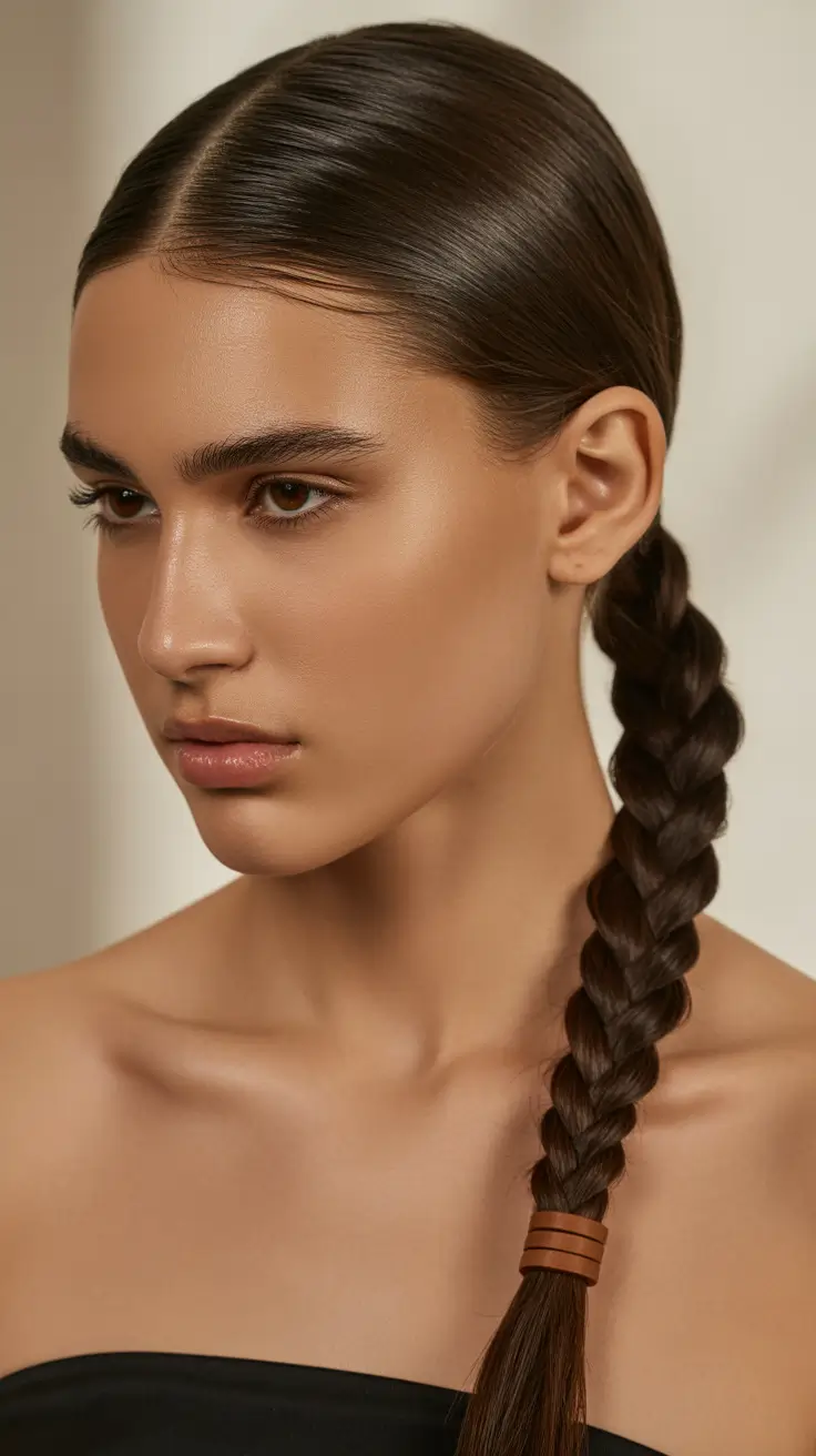 Best quick hairstyles 2026 Sleek Side Braid With Minimalist Finish