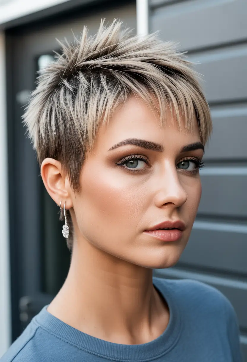 Best shag hairstyles 2026 Edgy Pixie Shag With Choppy Texture