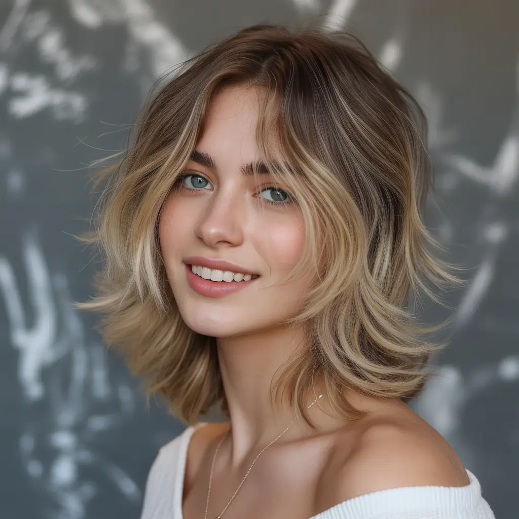 Best shag hairstyles 2026 Face Framing Blonde Shag With Soft Waves