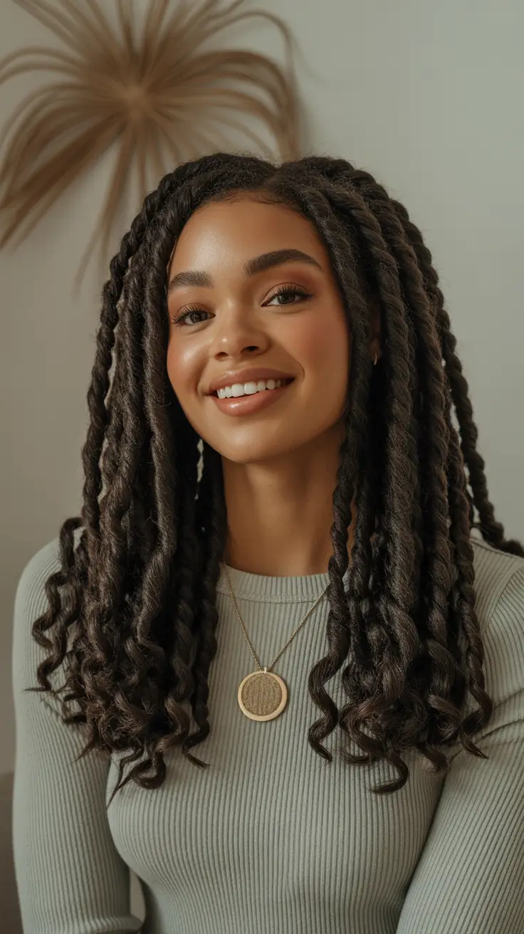 Chic braided hairdos 2026 Soft Defined Twist Curls