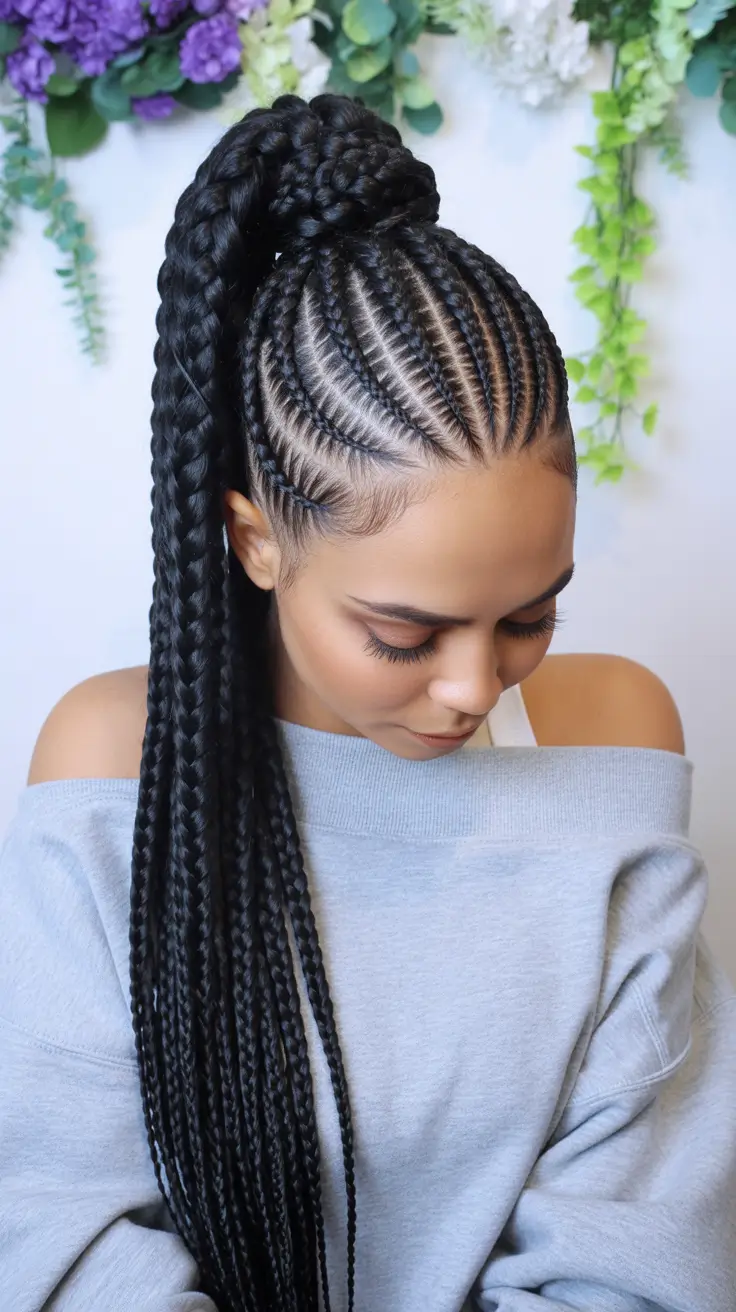 Chic braided hairdos 2026 High Braided Pony Sweep