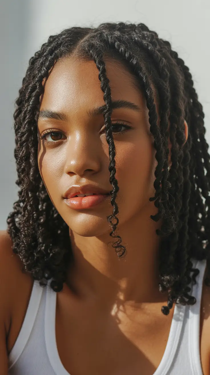 Chic braided hairdos 2026 Soft Twist Shoulder Style