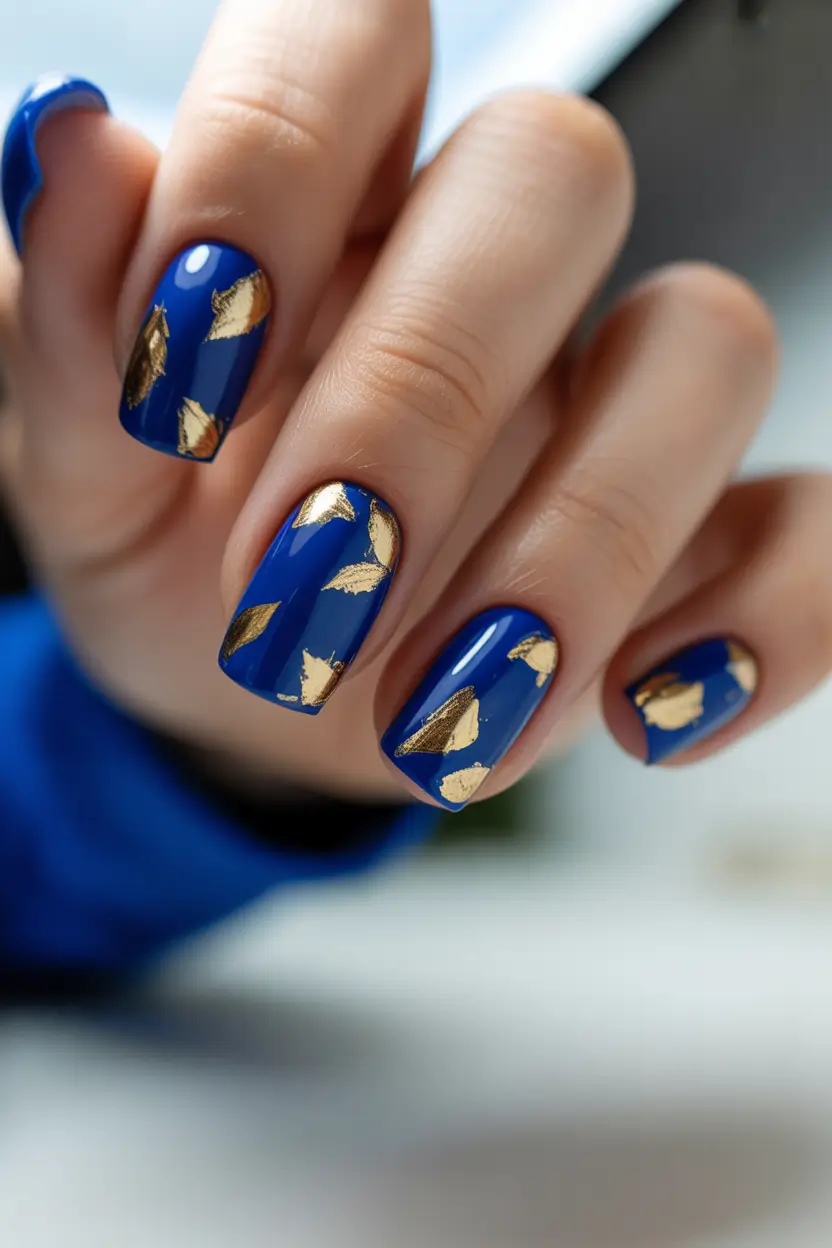 Blue nail designs Royal
