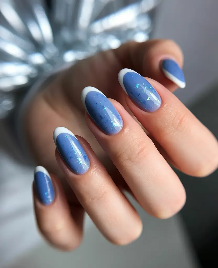 Blue nail designs Light