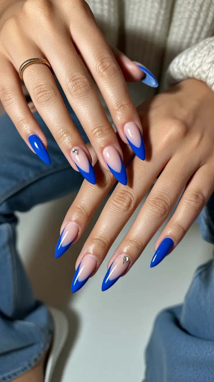 Blue nail designs Royal
