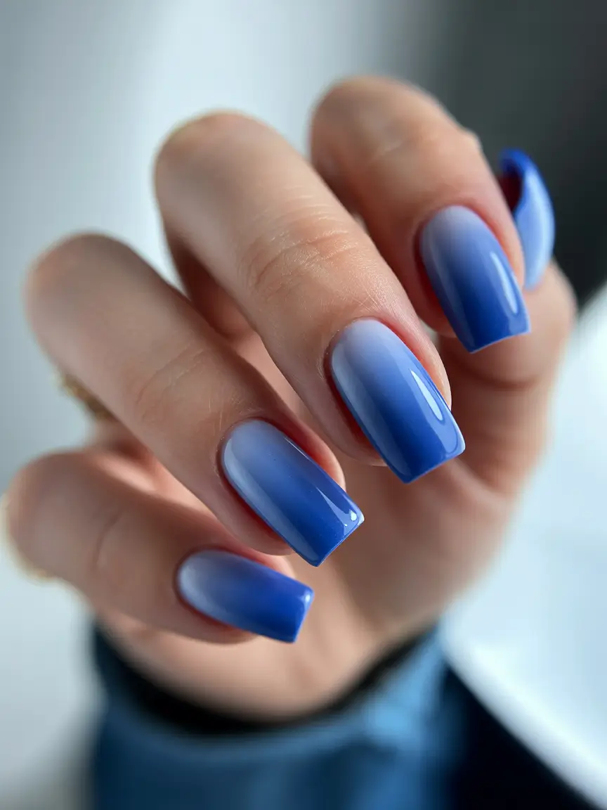 Blue nail designs Light