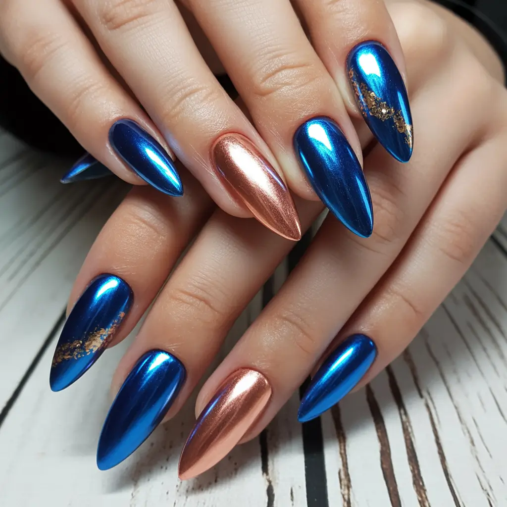 Blue nail designs Cobalt