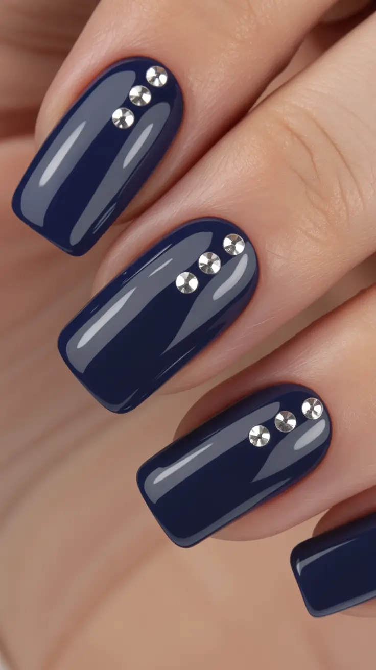Blue nail designs Navy