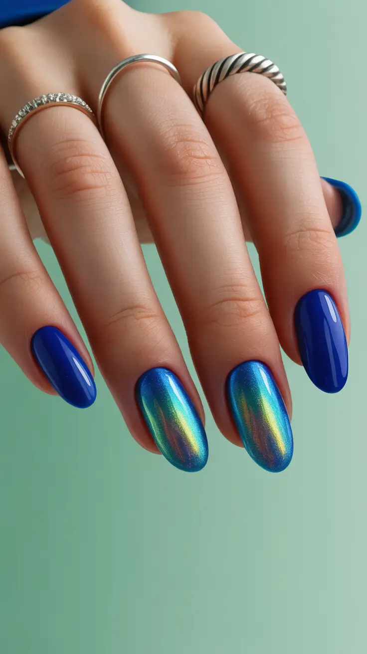 Blue nail designs Sky