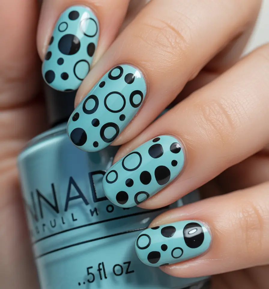 Classy elegant nails 2026 Blue mint