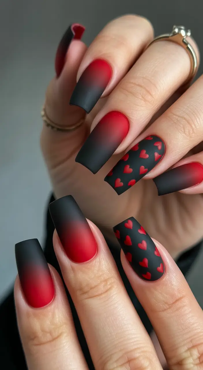 coffin-nails-inspiration-2026-Black-Red-Ombre-Hearts