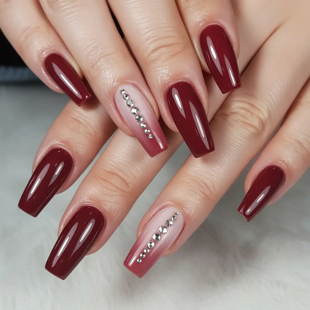 coffin-nails-inspiration-2026-Burgundy-Crystal-Line