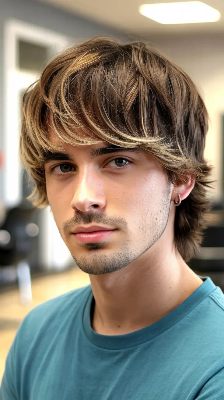 Cool haircuts for men 2026 - Wavy Medium Length With Casual Charm